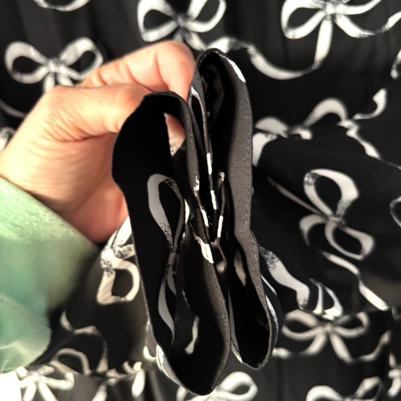 NWOT Banana Republic Black and White Bow Print Dress SZ 12 - Picture 4 of 12